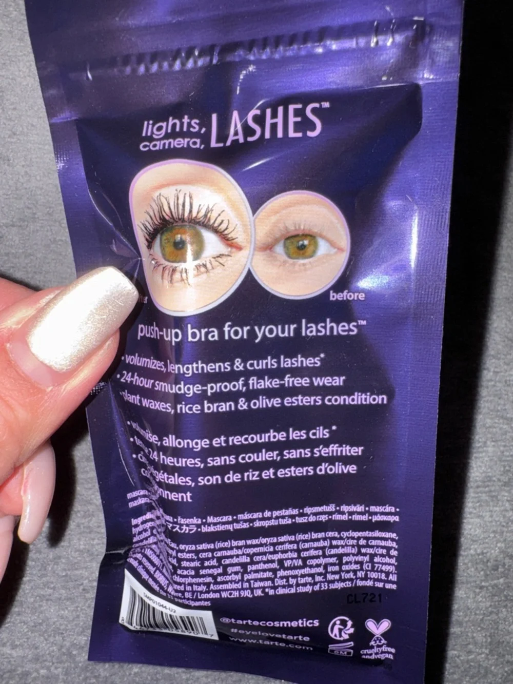 tarte- NWT Travel Size Lights, Camera, Lashes Black Mascara